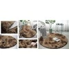 Strado Ombre apvalus kilimėlis 200x200 OmbreCoffee (Ruda) universalus () - 22224-uniw