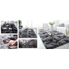 Strado Ombre Shaggy kilimas Strado 200x200 OmbreGrey (Tamsiai Pilkas) universalus