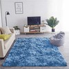 Strado Ombre Shaggy kilimas Strado 80x150 OmbreNavy (Tamsiai mėlyna) universalus