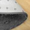 Strado Shaggy apvalus kilimėlis 120x120 GreyNight (Dark Pilkas), universalus