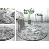 Strado Street Apskritas kilim Ombre Street 100x100 OmbreSilver (šviesiai pilka) universalus
