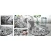 Strado Street Apskritas kilim Ombre Street 100x100 OmbreSilver (šviesiai pilka) universalus