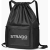 Strado vandeniui atsparus sportinis kuprinės krepšys Strado 37x48x19 cm (juodas)