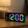 Strado Žadintuvas elektroninis skaitmeninis LED 24 val. garsus žadintuvas snaudimo temperatūra, juodas