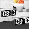 Strado Žadintuvas elektroninis skaitmeninis LED 24 val. garsus žadintuvas snaudimo temperatūra, juodas