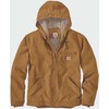 Striukė Carhartt išplautos anties audinio su Sherpa pamušalu, ruda