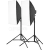 Studijinis komplektas Freepower Nuolatinio apšvietimo komplektas Freepower 107 50x70cm SET 4000W 5500K su stovu