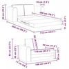 Sofa lova Vyno raudona 148 x 71 x 83 cm Aksomas