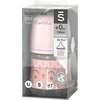 Suavinex 307831-STIKLINIS BUTELIS 120ML/FIZIOLOGINIS SNAP ŽIEDUKLIS SX PRO LĖTOS TEKĖJIMO/ROŽINĖ PELĖDA/BONHOMIA