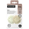 Suavinex SUAVINEX - 308405-SMOCZEK FIZJOLOGICZNY SX PRO SILIKONOWY 2SZT/0-6M/AQUA-WGRAY/WONDER
