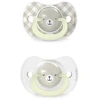 Suavinex 309099-SMOCEK fiziologinis SX PRO 6-18M 2VNT ŠVIESIAI ŽALIAS WILD&FREE