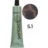 Subrina Professional Senseo pusiau permanentiniai plaukų dažai be amoniako 5/1 šviesiai kaštoninė pelenų spalva, 60 ml