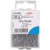 SUKI Tolinės vinys, 1 x 15 mm, 60 g