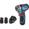 Bosch Akumuliatorinis gręžtuvas-suktuvas GSR 12V-15 FC, 2x2.0Ah, GFA 12-B