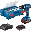 Bosch 18V-45 gręžtuvas su priedų rinkiniu