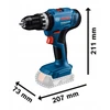 Bosch WIERT.WKRET.AKU.GSB 18V-25 BEZ AKUMULATORA I LADOWARKI