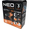 Neo Wiertarko Wkretarka Bešepetis „Energy+“ 18 V smūginis gręžtuvas, 13 mm griebtuvas, kompaktiškas, be akumuliatoriaus