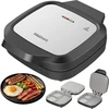 Sumuštinių keptuvas Elektrinis grilis Webber Daugiafunkcis grilis skrudintuvas 1200W Dual Cook 180 keraminis Inox (05MB3)