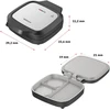 Sumuštinių keptuvas Elektrinis grilis Webber Daugiafunkcis grilis skrudintuvas 1200W Dual Cook 180 keraminis Inox (05MB3)