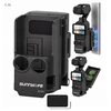SunnyLife Magnetinis laikiklis, magnetinis tvirtinimas, stovas, apsauga skirtas Dji Osmo Pocket 4p / 4 / 3 / Op4-zj185-d / juodas (SB12300)