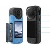SunnyLife objektyvo dangtelis + silikono korpuso dangtelio apsauga, skirta Insta360 X4 / X 4 / X4-bht818-tr Baltas