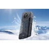 Silikoninis apsauginis dėklas + objektyvo dangtelis Sunnylife, skirtas Insta360 X4 (juodas)