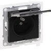 Legrand SUNO - lizdas 2P + Z IP44 - 16 A - 250 V ~ - automatinis terminalai - su rainelė, Juoda - Legrand 721486 klubo