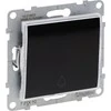 Legrand SUNO - Vieno mygtuko su pašvietimu - 6 A - 250 V ~ - Automatiniai terminalai, Juodi - Legrand 721410 Himp