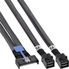 SuperMicro InLine® MCIO kabelis, MCIO x8 į 2x MiniSAS-HD SFF-8643, 0,75 m