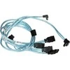 Supermicro 4 x Round SATA cable 0.56 m Juodas, Mėlyna, Baltas