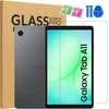 „Strado-Tech“ grūdintas stiklas, skirtas „Samsung Galaxy Tab A11 SM-X110 / A9 X135“ – 9H ekrano apsauga, pilnas padengimas, oleofobinis