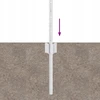 Įmontuotas tvoros stulpas 11 vnt. Sidabrinė 120 cm