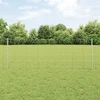 Lauko laukinė tvora su stulpais 25 x 0,8 m Sidabrinė Tinklelis