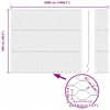 Hexagonal Fence with Post 50 x 1 m PVC dengtas plienas Žalia