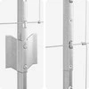 Lauko laukinė tvora su stulpais 50 x 1,2 m Sidabrinė Tinklelis