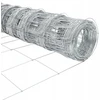 Lauko laukinė tvora su stulpais 25 x 1,6 m Sidabrinė Tinklelis