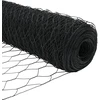 Hexagonal Fence with Post 50 x 1,6 m PVC dengtas plienas Pilka