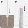 Hexagonal Fence with Post 10 x 0,5 m Galvanizuotas plienas