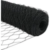 Hexagonal Fence with Post 10 x 1,6 m PVC dengtas plienas Pilka