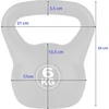 Kettlebell Funfit guminis 6kg