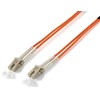 Equip LC optinių skaidulų kabelis - LC Multimode Duplex OM1, 1m (254421)
