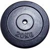 Svorio plokštė iš ketaus, skirta KUBISPORT treniruočių strypams, 20 kg, 30 mm