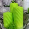 Mondex Candle CAROLINE MAT didelis cilindras 7x7x17,5cm parafinas šviesiai žalia