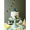 PartyDeco gimtadienio žvakė Nr. 7, 6 cm, mėlyna, 31357