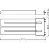 Osram 20W LED lemputė DULUX, 2G10, baltos matinės sp., 3000K