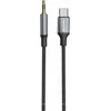 „Swissten Audio Adapteris“ tekstilinis USB-C - 3,5 mm lizdo kabelis, 1,5 m