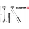 Swissten „Bluetooth“ „selfie Stick“ aliuminio trikojis Pro