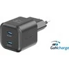 Swissten GaN PD 2x USB-C kelioninis įkroviklis 20W