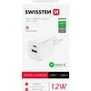 „Swissten“ kelioninis įkroviklis 12 W USB-C / USB-A