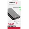 „Swissten Line Sourcing“ nešiojamoji baterija, išorinis įkrovimas, USB / USB-C / Micro USB / 10 W / 5000 mAh